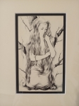 Jiřincová Ludmila, Dívka s dlouhými vlasy, litografie